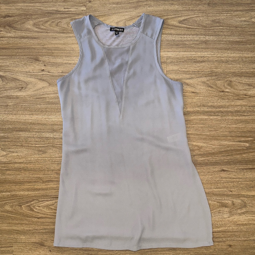 Express Gray/silver Tank Top